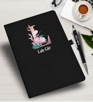 Kişiye Özel harf Tasarımlı  İsme Özel Defter ve Kalem