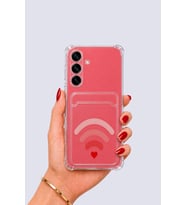 Samsung Galaxy S25 Kartlıklı Aşk Sinyali Desenli Kılıf - GLST7300-9590