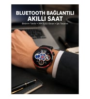 Mey İthalat® NFC Destekli Akıllı Saat AMOLED Ekranlı Şık Tasarım Yeni Nesil