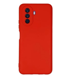 Newface Huawei Nova Y70 Kılıf Nano içi Kadife Silikon - Kırmızı