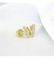 Glorria Altın Kelebek Helix Piercing