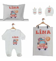 Pia Baby Gl 2206 İsme Özel Beşli Tulum Set