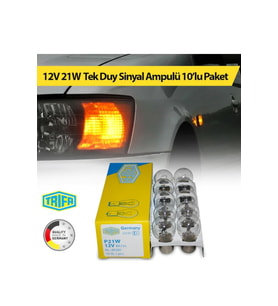 12V 21W Tek Duy Sinyal Ampulü Trifa 10'lu Paket 00381