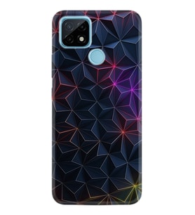 Realme C11 C21 C21Y C25Y C11 2021 Kılıf Desemli Silikon Renkli Prizmalar 1783