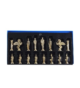 (Sadece Satranç Taşı İsteyene) Gifthome, Battal, Metal, Parlak, Pegasus Figürlü Satranç Taşı (Çok Renkli)