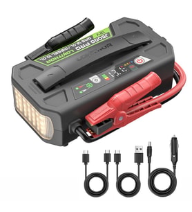 Lokithor J5000PRO 12V 5000Amp LiFePO4 Akıllı Akü Takviye + Powerbank + Led Lamba