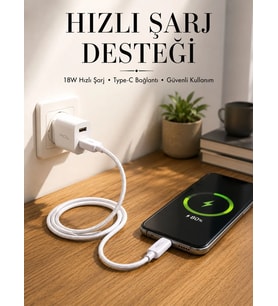 Type-C Girişli Cihazlar İçin Şarj Kablosu