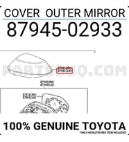 Ayna Kapağı Dış Corolla 2019 Sonrası Sol (Oem No:8794502933)