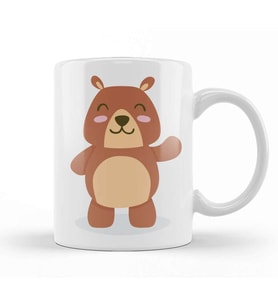 Baby Animal   Oso Kupa Bardak Porselen