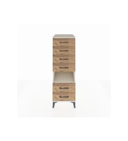 Kronos Dolap Tek Raflı 6 Çekmeceli 44x59x134 Aytaşı-Çam