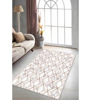 Bakır Mermer Görünümlü Kaymaz Tabanlı Dekoratif Halı RV017 - 100 x 160 cm