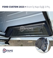 F. Custom Tek Sürgülü 2023> Krom Iç Kapı Eşiği 3 Kapı Paslanmaz Çelik
