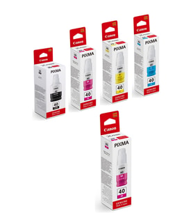 Gı40 Pıxma Siyah Ve Renkli Kartuş Dolum Mürekkep Takımı +1 Kırmızı Hediyeli Cngı40-g7040-34-mg