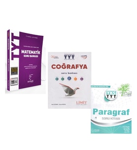 TYT Limit Coğrafya Karekök Matematik Palme Paragraf Soru Bankası 3 Kitap Set