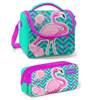 Coral High Yeşil Pembe Unicorn Kız Çocuk Beslenme Çantası Seti