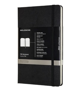 Moleskine Sert Kapak Pro Defter Siyah (Çizgili - 13x21)
