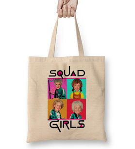 Golden Girls Squid Girls Squad Bez Çanta Uzun Saplı