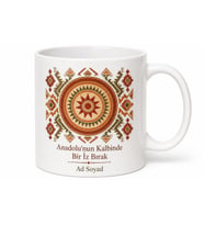 Özel Tasarım Anadolu Temalı Kupa Bardak Hediye Porselen Mug