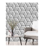Dreamwall 3D Çizgili Neon Işık Desenli Isı Ve Ses Yalıtımlı Sağlıklı Tekstil Duvar Kağıdı (Çok Renkli)