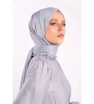 Kadın Janjan Abiye Şal (Gri)