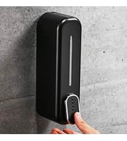 By Nevser ® Siyah Duvara Monte Sıvı Sabunluk Dispenser 300 ml (STD)