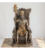 Dekoratif Enlil Biblo – Wise Veronese Poliresin Mezopotamya Tanrısı Figürü 25 cm