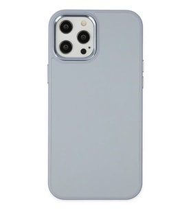 Newface Apple iPhone 12 Pro Max Kılıf Asya Deri Silikon - Sierra Blue
