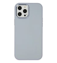 Newface Apple iPhone 12 Pro Max Kılıf Asya Deri Silikon - Sierra Blue