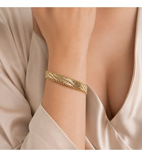 STİL İNCİSİ/XUPING JEWELRY HASIR BİLEKLİK (Altın Rengi)