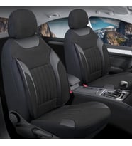 Skoda Forman Station Wagon Uyumlu Lüx Keten Oto Koltuk Kılıfı Ön Arka Takım Edition Serisi DARK SİYAH