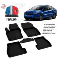 Ford Focus 3 Makyajlı SD 4D Araca Özel Havuzlu Kauçuk Paspas 2015-2018 (Karışık)