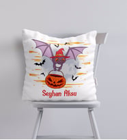 BK Gift Kişiye Özel Happy Halloween Tasarımlı Yastık-8