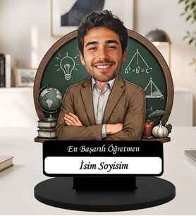 Kişiye Özel Karikatürlü Öğretmen Masaüstü Ahşap İsimlik Fotoğraflı Öğretmen Hediyesi Öğretmenler Günü Özel Hediye Öğretmen Hediyesi, Öğretmenler Günü Hediyesi, Kişiye Özel Öğretmen Hediyesi, Öğretmen İsimliği, Meslek Hediyesi