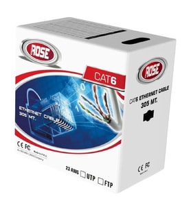 Rose 23 Awg Utp Cat6 Kablo 305 mt (Beyaz)