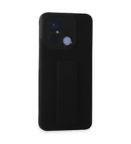Xiaomi Redmi 12c Kılıf Mega Standlı Silikon - Siyah