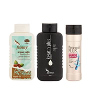 3'lü Set Funny Saç Dökülmesine Karşı, Procapil Plus Serum 280 ml, Argan Yağlı Şampuan ve Keratin Plus 400 ml