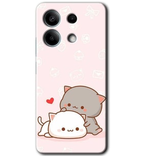 Xiaomi Redmi Note 13 Pro 5G Kılıf HD Desen Baskılı Kılıf - Kedi Aşkı