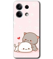 Xiaomi Redmi Note 13 Pro 5G Kılıf HD Desen Baskılı Kılıf - Kedi Aşkı