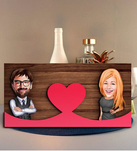 BK Gift Kişiye Özel Sevgililer Karikatürlü Kabartma Figürlü Ahşap Tablo, Duvar Dekoru,Sevgiliye Hediye,Ev Dekorasyonu,Sevgililer Günü Hediyesi-17