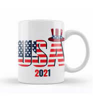USA İndependence Day 4th Of July Gift Celebration Patriotic Kupa Bardak Porselen