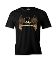 Rammstein - Golden Wings Siyah Erkek Tshirt
