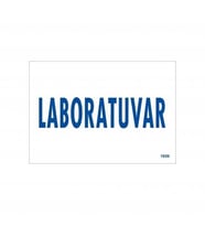 Mey İthalat® Laboratuvar Uyarı Levhası 17,5X25 Kod:1656