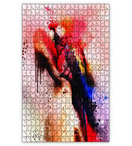Cakapuzzle Suluboya Papağan Puzzle Yapboz MDF (Ahşap) (120 Parça)