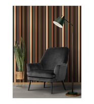 Dreamwall 3D Çizgili Desenli Silinebilir Sağlıklı Tekstil Duvar Kağıdı (Çok Renkli)
