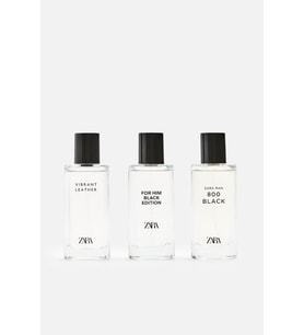 ZARA IN BLACK SET (VIBRANT LEATHER, FOR HIM BLACK, 800 BLACK) 3 X 40 ML ERKEK PARFÜM SETİ