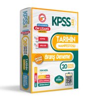 2024 KPSS Ön Lisans-Ortaöğretim Tarihin Manifestosu 20li Dijital Çözümlü Branş Denemesi