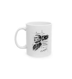 Atatürk Portre Tasarımlı 10 Kasım Temalı Porselen Kupa – KF04042622
