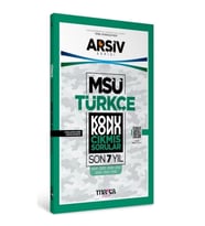 MSÜ TÜRKÇE Konu Konu ÇIKMIŞ SORULAR Son 7 Yıl