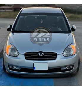 Hyundai Accent Era 2006-2010 Uyumlu H lip Esnek Ön Lip 2 Parça Karlık Ön Ek Tampon Altı Dil