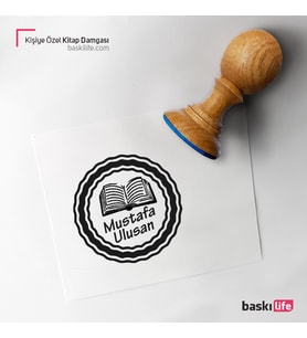 Kişiye Özel Kitap Damgası Kitap Mührü Kaşe Kitap Mühür Özel Damga 32